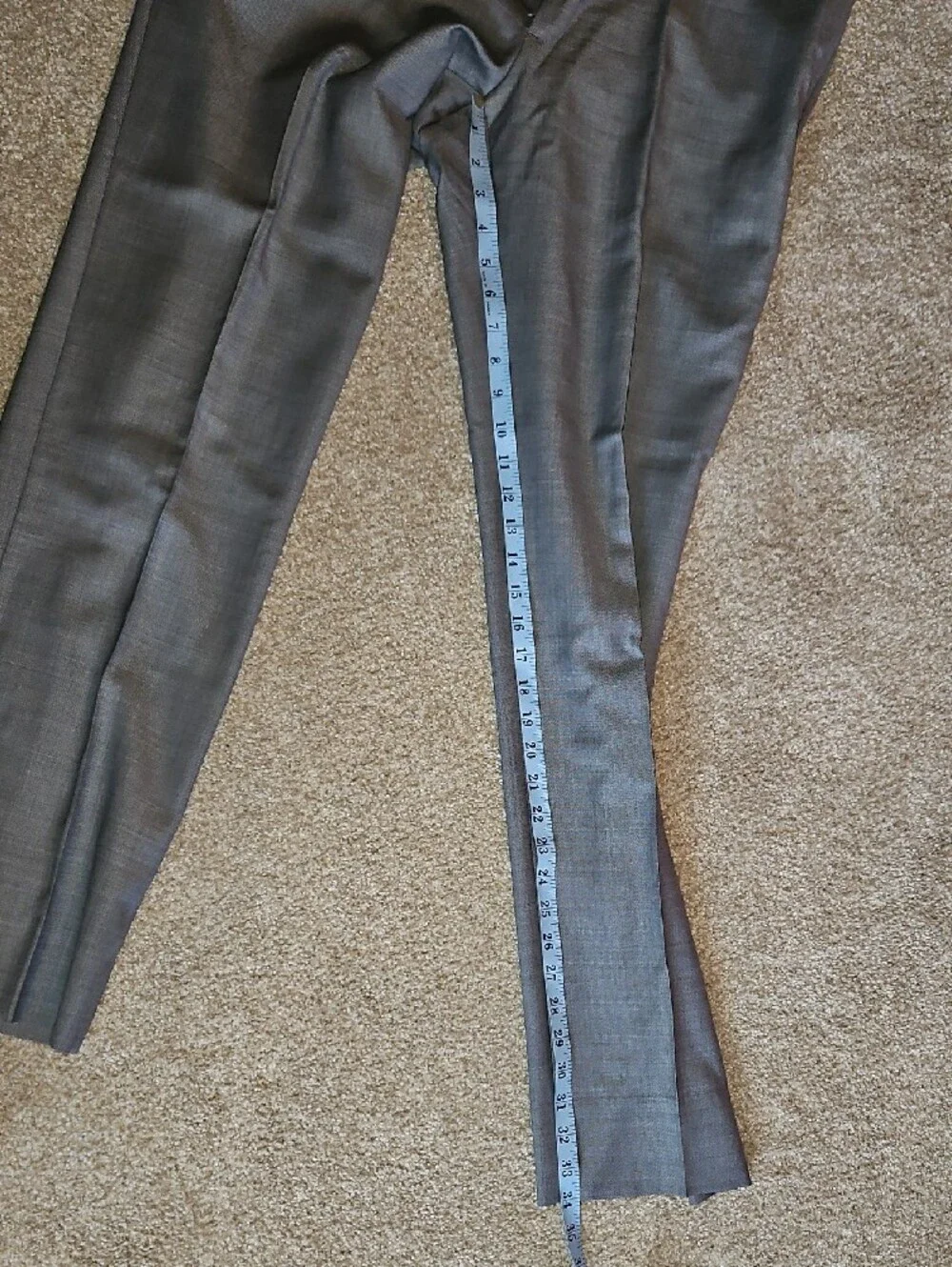 Tommy Hilfiger Size W36xL34 Men's Light Grey Dress Pants